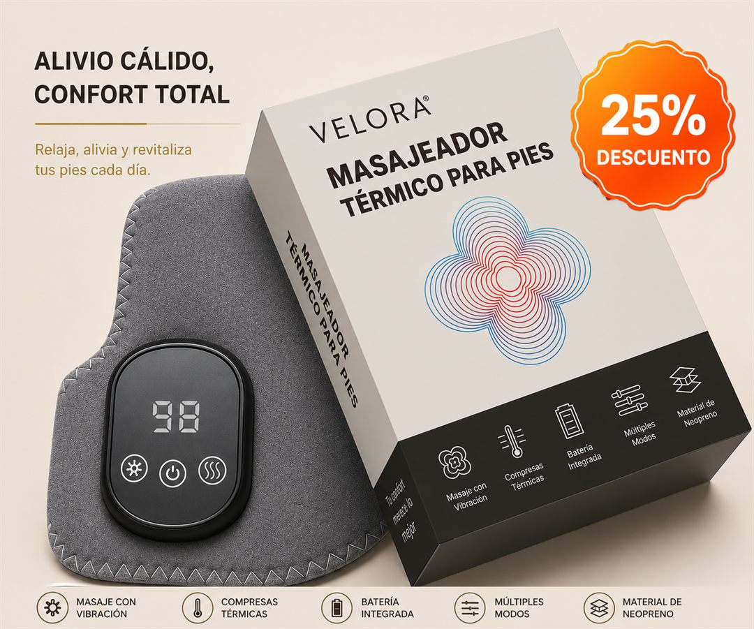 Dispositivo VELORA para aliviar el dolor de pies